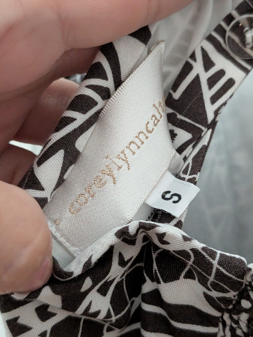 Anthropologie Corey Lynn Calter Tribal Print Smocked Midi Dress S - Picture 7 of 8